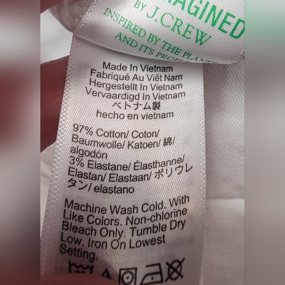 NWT J. Crew Size 14 White Shorts Classic Cotton Summer - Picture 6 of 7